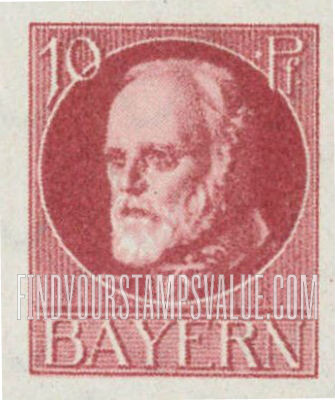 FindYourStampsValue: King Ludwig III: Ludwig III Types of 1914-20