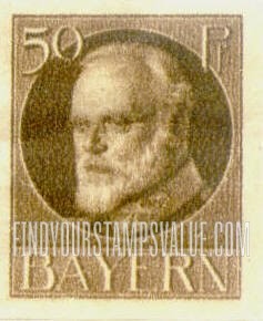 FindYourStampsValue: King Ludwig III: Ludwig III Types of 1914-20