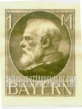 FindYourStampsValue: King Ludwig III: Ludwig III Types of 1914-20