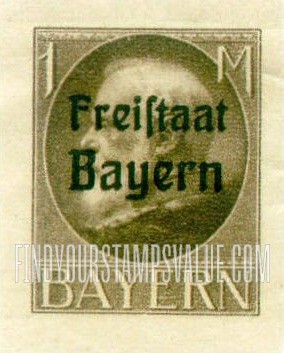 FindYourStampsValue: King Ludwig III: Bavarian Stamps of 1914-16 Overprinted