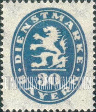 FindYourStampsValue: OFFICIAL - Lion and value in oval
