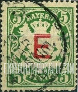 FindYourStampsValue: OFFICIAL - Coat of Arms: Regular Issue of 1888-1900 Overprinted in Red