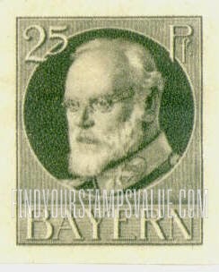 FindYourStampsValue: King Ludwig III: Ludwig III Types of 1914-20