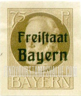 FindYourStampsValue: King Ludwig III: Bavarian Stamps of 1914-16 Overprinted