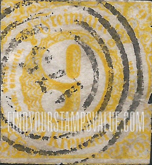 FindYourStampsValue: Numeral in circle