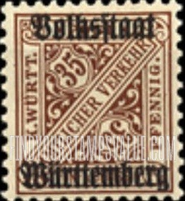 FindYourStampsValue: WURTTEMBERG OFFICIAL - Numeral Value: Official Stamps of 1890-1919 Overprinted