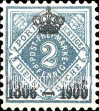 FindYourStampsValue: WURTTEMBERG OFFICIAL - Numeral Value: Stamps of Previous Issues Overprinted in Black