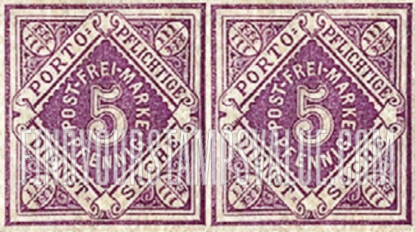 FindYourStampsValue: WURTTEMBERG OFFICIAL - Numeral Value