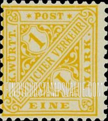 FindYourStampsValue: WURTTEMBERG OFFICIAL - Numeral Value
