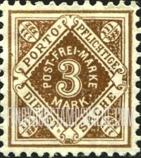 FindYourStampsValue: WURTTEMBERG OFFICIAL - Numeral Value
