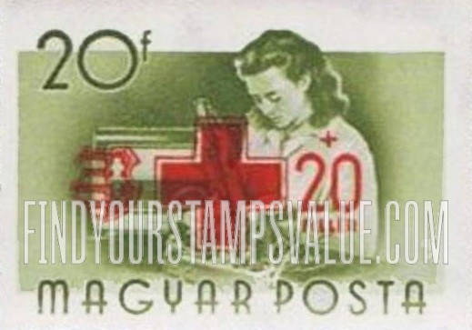 FindYourStampsValue: Stamps of 1955 Surcharged in Red: Radio assembler