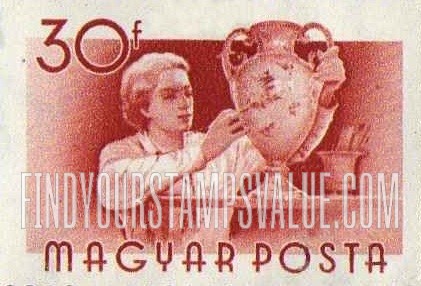 FindYourStampsValue: Woman potter