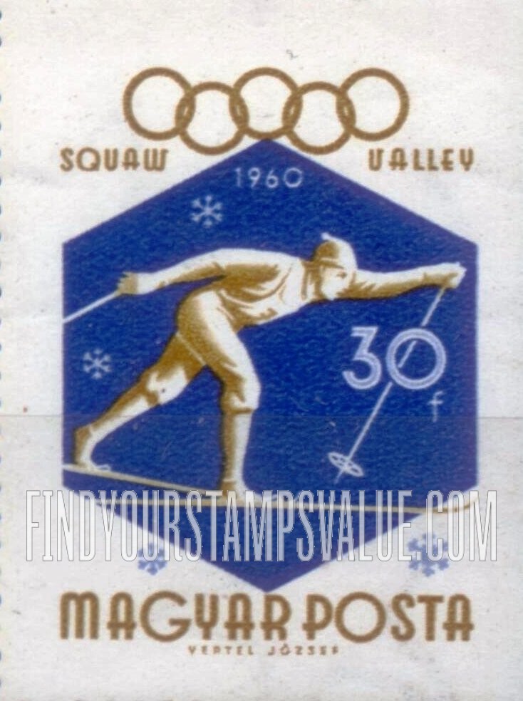 FindYourStampsValue: Sports: Cross-country Skier