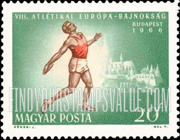 FindYourStampsValue: Discus Thrower and Matthias Cathedral