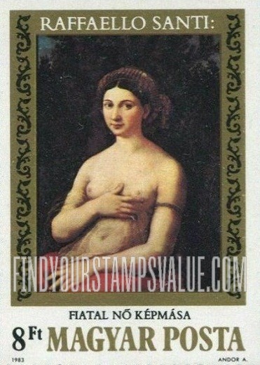 FindYourStampsValue: Paintings: La Fornarina