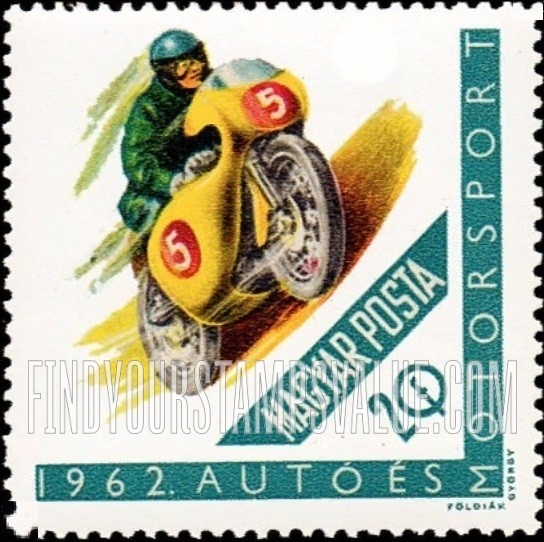 FindYourStampsValue: Racing Motorcyclist