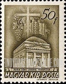 FindYourStampsValue: Deak Square Evangelical Church, Budapest