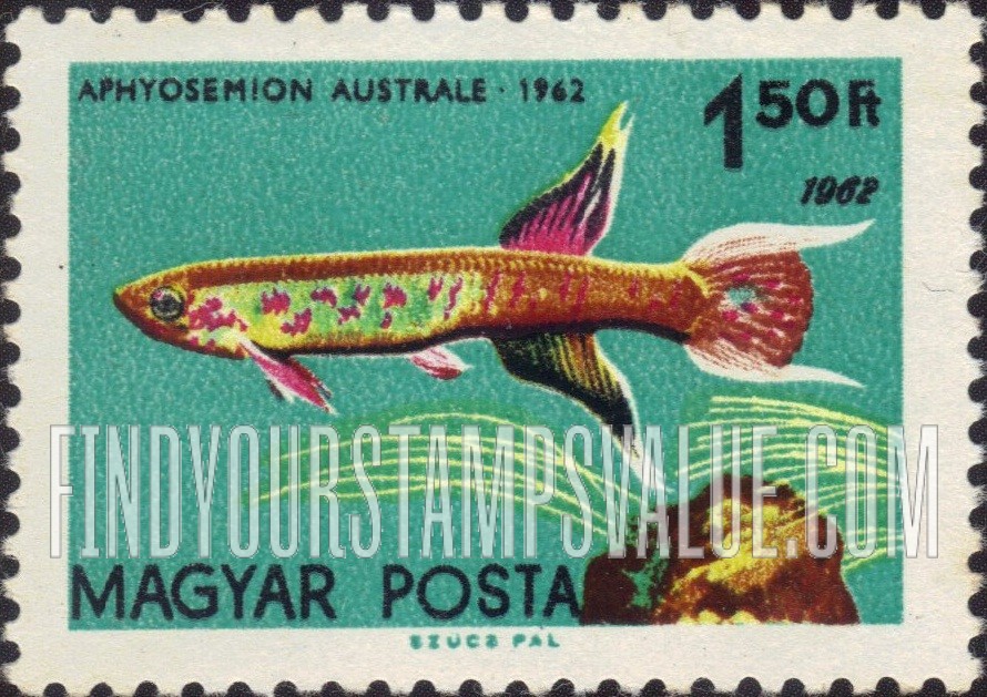 FindYourStampsValue: Tropical Fish: Aphyosemion australe