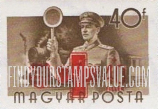 FindYourStampsValue: Stamps of 1955 Surcharged in Red: Railwayman & train