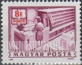 FindYourStampsValue: POSTAGE DUE STAMPS - Automatic letter sorting machine