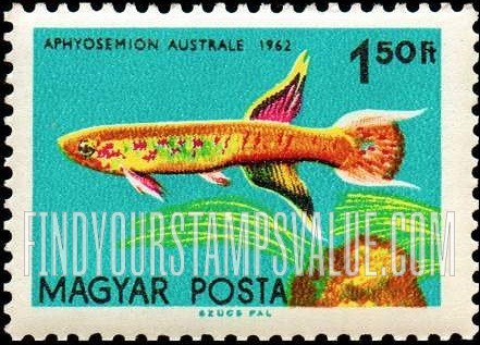 FindYourStampsValue: Tropical Fish: Aphyosemion australe