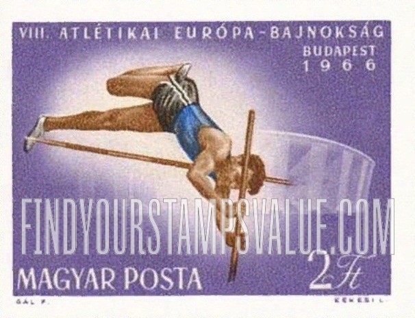 FindYourStampsValue: Pole vault & Stadium