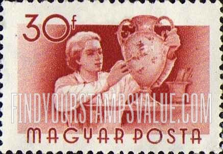 FindYourStampsValue: Woman potter