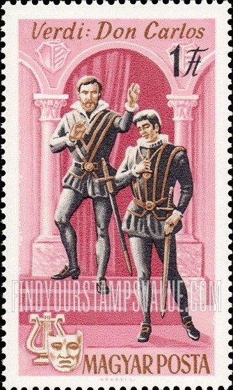 FindYourStampsValue: Opera Scenes: Don Carlos, by Verdi, vertical