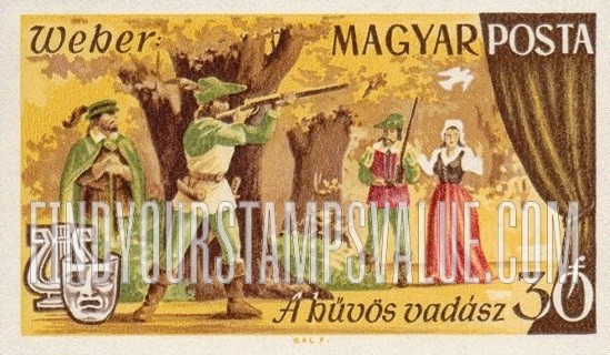 FindYourStampsValue: Opera Scenes: Freischűtz, by Karl Maria von Weber