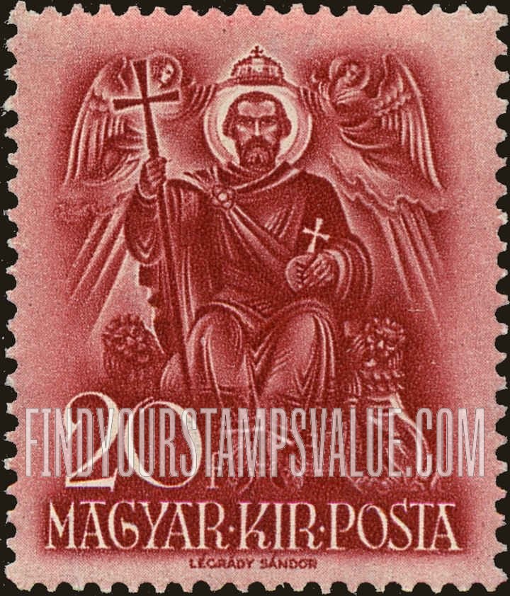 FindYourStampsValue: St. Stephen enthroned