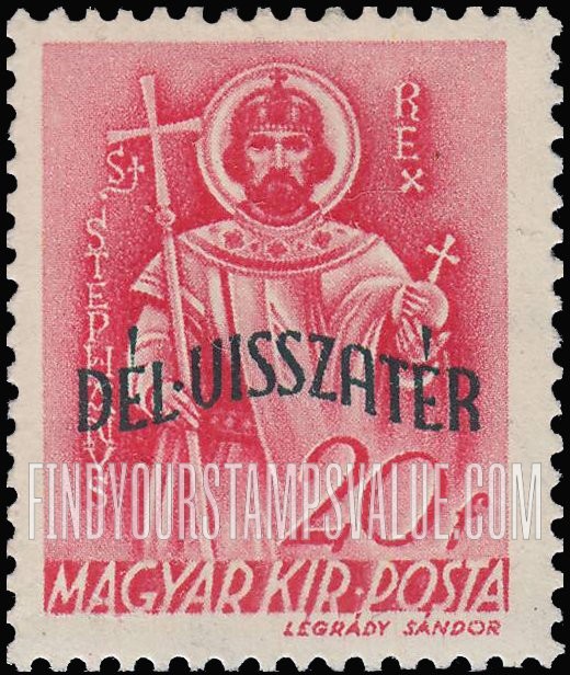 FindYourStampsValue: Saint Stephen: Overprinted in Black