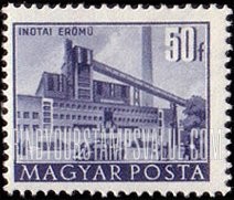 FindYourStampsValue: Building Types of 1951: Metal works, Inotai