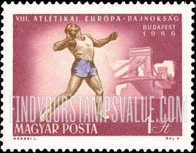 FindYourStampsValue: Shot put & Chain Bridge