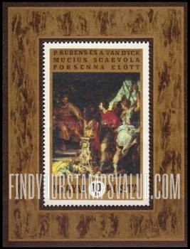 FindYourStampsValue: Dutch Paintings: Mucius Scaevola before Porsena, by Rubens and Van Dyck
