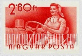 FindYourStampsValue: Woman tractor driver