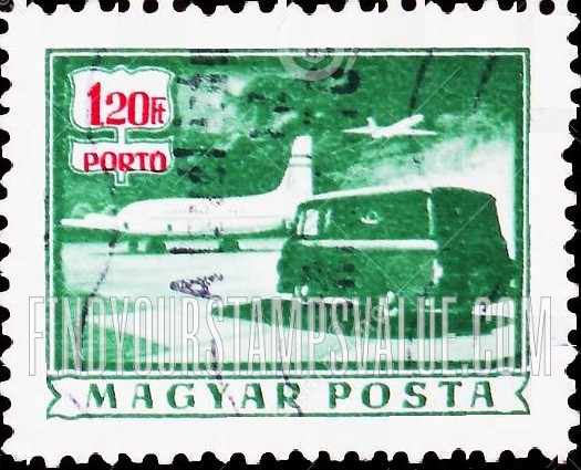 FindYourStampsValue: POSTAGE DUE STAMPS - Mail plane and truck