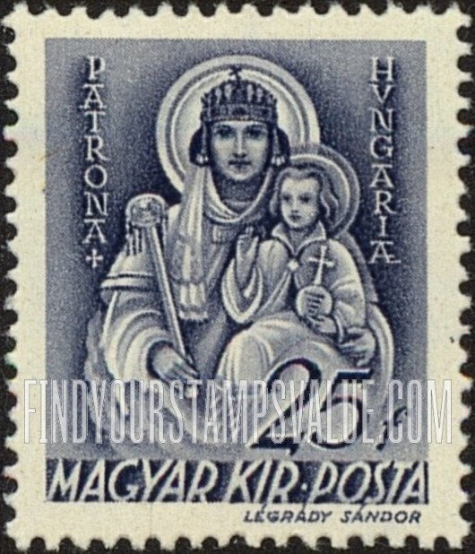 FindYourStampsValue: Madonna, Patroness of Hungary
