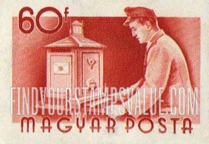 FindYourStampsValue: Postman emptying mail box