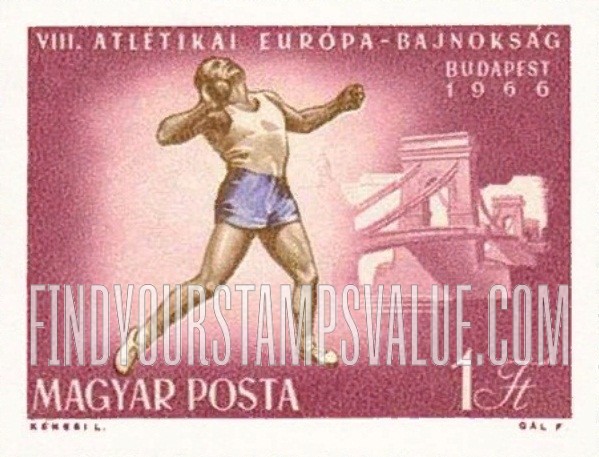 FindYourStampsValue: Shot put & Chain Bridge