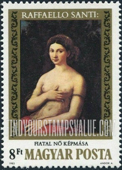 FindYourStampsValue: Paintings: La Fornarina