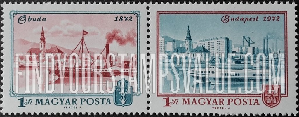 FindYourStampsValue: View of Obuda and Budapest