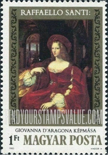 FindYourStampsValue: Paintings: Joan of Aragon