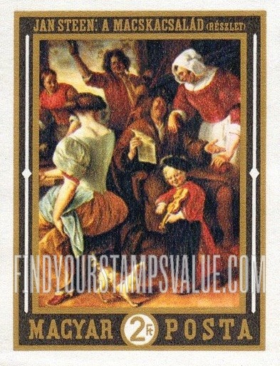 FindYourStampsValue: Dutch Paintings: The Feast, by Jan Steen