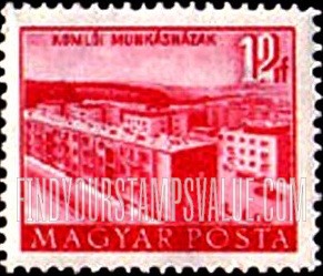 FindYourStampsValue: Building Types of 1951: Apartments, Komlo