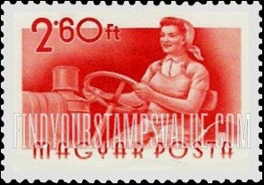 FindYourStampsValue: Woman tractor driver