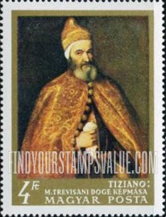 FindYourStampsValue: Italian Paintings: The Doge Marcantonio Trevisani, by Titian