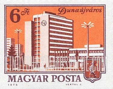 FindYourStampsValue: Building Type of 1972: Skyscraper, Dunáujváros