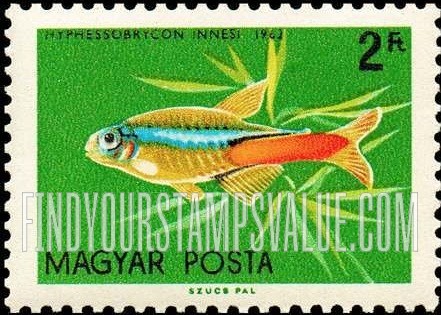 FindYourStampsValue: Tropical Fish: Hyphessobrycon innesi