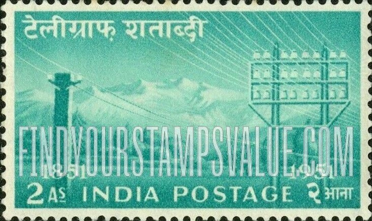 FindYourStampsValue: Republic of India: Centenary of the telegraph - भारत गणराज्य: टेलीग्राफ़ शताब्दी