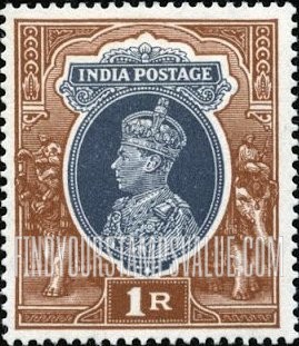 FindYourStampsValue: Empire: King George VI - साम्राज्य: राजा जॉर्ज षष्ठम्